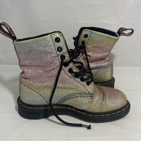 Dr. Martens | Pascal Rainbow Glitter Shimmer boots womens size 7 - Picture 8 of 10